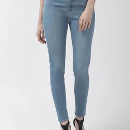 Xpose Women Blue Comfort Skinny Fit High-Rise Stretchable Jeans-picture-41