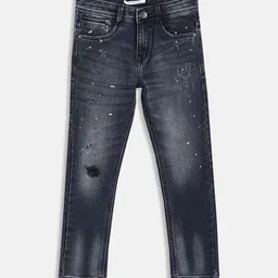Octave Boys Mildly Distressed Heavy Fade Cotton Jeans-picture-37