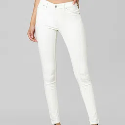 ONLY Women White Skinny Fit Cotton Jeans-image-53