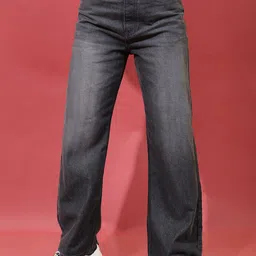 Tokyo Talkies Women Grey Light Fade Dad Fit Jeans-image-55