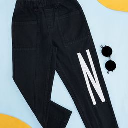 Pantaloons Junior Boys Mid-Rise Typography Printed Jeans-picture-41