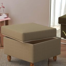 Chumbak Beige Printed Rectangular Storage Ottoman-picture-39