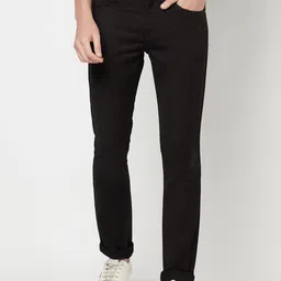 Octave Men Black Stretchable Cotton Jeans-picture-24