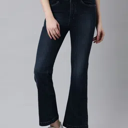 SHOWOFF Women Jean Clean Look Cotton Stretchable Bootcut Jeans-picture-17