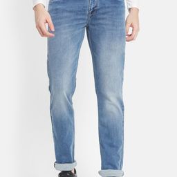 Octave Men Blue Light Fade Stretchable Jeans-picture-34