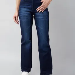 Miss Chase Women Wide Leg Light Fade Stretchable Jeans-image-95