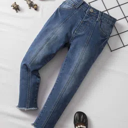 Kotty Girls Mid-Rise Heavy Fade Stretchable Jeans-picture-13