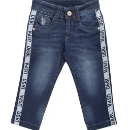 U.S. Polo Assn. Kids Boys Slim Fit Mid Rise Light Fade Stretchable Jeans-picture-22