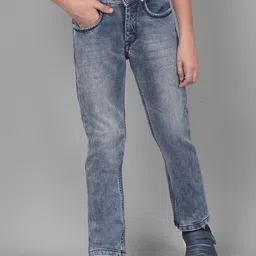 Crimsoune Club Boys Slim Fit Mid-Rise Clean Look Heavy Fade Stretchable Jeans-image-83