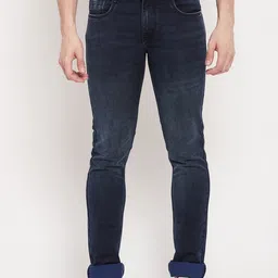 Duke Men Blue Slim Fit Light Fade Stretchable Jeans image 1