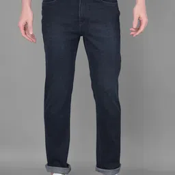 Canary London Men Smart Straight Fit Printed Clean Look Stretchable Jeans-picture-33