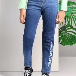 ARIAS By LARA DUTTA Boys Mid-Rise Clean Look Light Fade Printed Stretchable Jeans-picture-46