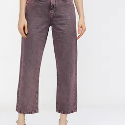 Tokyo Talkies Women Brown Wide Leg Heavy Fade Stretchable Jeans-image-85