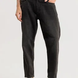 Snitch Men Black Relaxed Fit Stretchable Jeans image 1