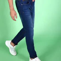 hardsoda by the indian garage co HARDSODA Men Printed Slim Fit Light Fade Stretchable Jeans-picture-34