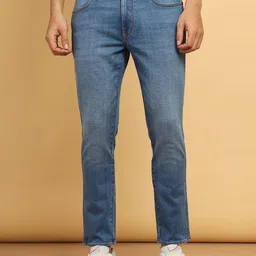 Wrangler Men Slim Fit Mid Rise Light Fade Clean Look Jeans image 2