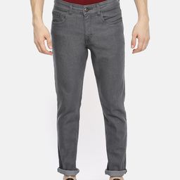 The Indian Garage Co Men Grey Slim Fit Stretchable Jeans-picture-19