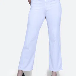 FCK-3 Women Erik Wide Leg High-Rise Clean Look Stretchable Jeans-picture-24