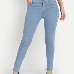 AngelFab Women Blue Jean High-Rise Stretchable Jeans-image-19