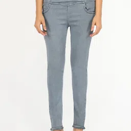 AngelFab Women Jean Skinny Fit High-Rise Light Fade Stretchable Cotton Jeans-image-54