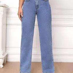 MERCEL Women Straight Fit High-Rise Stretchable Jeans-image-11