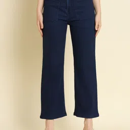 BAESD Women Jean Straight Fit Mid-Rise Clean Look Stretchable Cotton Jeans-picture-20