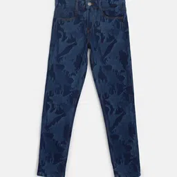 TALES & STORIES Boys Printed Cotton Slim Fit Stretchable Jeans-picture-37