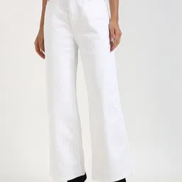 Tommy Hilfiger Women Wide Leg Mid-Rise Cotton Jeans-picture-26