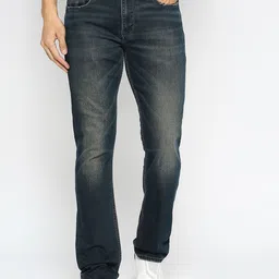 Being Human Men Slim Fit Mid-Rise Heavy Fade Medium Shade Clean Look Jeans-picture-19