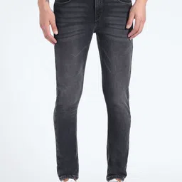 Flying Machine Men Tapered Fit Mid-Rise Heavy Fade Clean Look Stretchable Jeans-picture-33