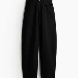 H&M Women Pure Cotton Barrel High Jeans-picture-33