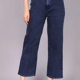 KASHIAN Women Mid-RiseLoose Boyfriend Fit Clean Look Heavy Fade Jeans-picture-17