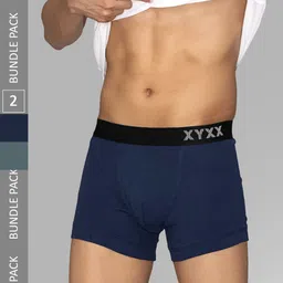 XYXX Men Solid Pack Of 2 Combed Cotton Pace Trunk XYTRNK2PCKN635-picture-31