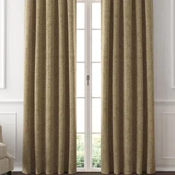 GM Set Of 2 Brown Textured Jacquard Woven Door Curtains-picture-20
