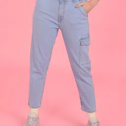 Flying Machine Women Blue High-Rise Stretchable Cotton Jeans-picture-10