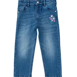 JusCubs Girls Mid Rise Clean Look Cotton Jeans-image-8