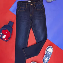 Pantaloons Junior Boys Whiskers and Chevrons Clean look Light Fade Jeans-image-6