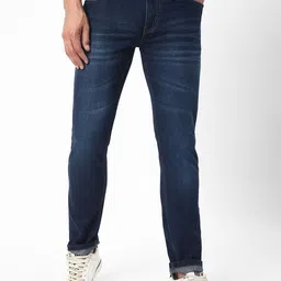 R&B Men Skinny Fit Mid-Rise Light Fade Pure Cotton Jeans-picture-38