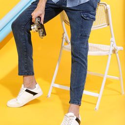 HIGHLANDER Men Blue Slim Fit Light Fade Jeans-picture-29