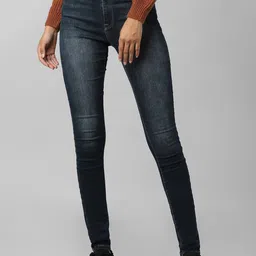 ONLY Women Blue Skinny Fit Light Fade Jeans-picture-17