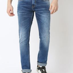 SPYKAR Men Slim Fit Low-Rise Light Fade Jeans-image-52