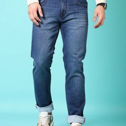 V-Mart Men Cotton Regular Fit Light Fade Jeans-picture-12