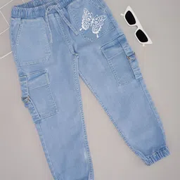 Pantaloons Junior Girls Cotton Low Distress Jeans-image-87