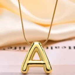 MEENAZ Gold-Plated Contemporary Pendants with Chains-picture-34