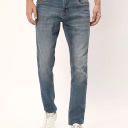 R&B Men Slim Fit Heavy Fade Cotton Jeans-picture-37