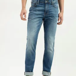 United Colors of Benetton Men Slim Fit Clean Look Heavy Fade Stretchable Jeans-image-89
