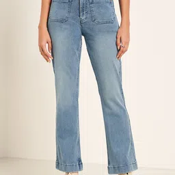 SF JEANS by Pantaloons Women Flared Low Distress Heavy Fade Jeans-image-93