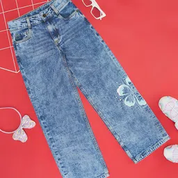 Pantaloons Junior Girls Heavy Fade Stretchable Jeans-picture-28