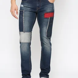 Being Human Men Mildly Distressed Mid Rise Heavy Fade Jeans-image-80