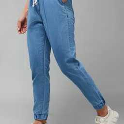 The Roadster Lifestyle Co. Women Clean Look Mid-Rise Stretchable Joggers-image-73